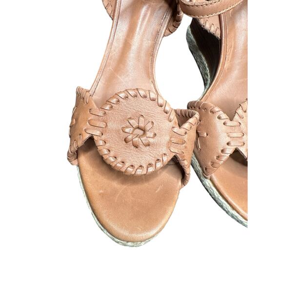 Jack Rogers Brown‎ Clare Rope Espadrille Open Toe Wedge Sandals Size 11 - Picture 4 of 11